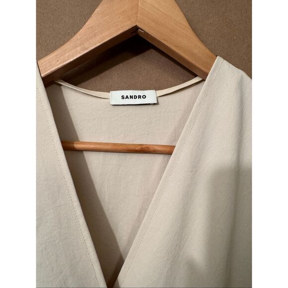 Sandro OP Albi V-Neck Dress - Picture 8 of 12